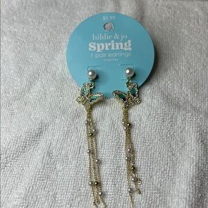 Hildie & Jo Gold Butterfly Earrings